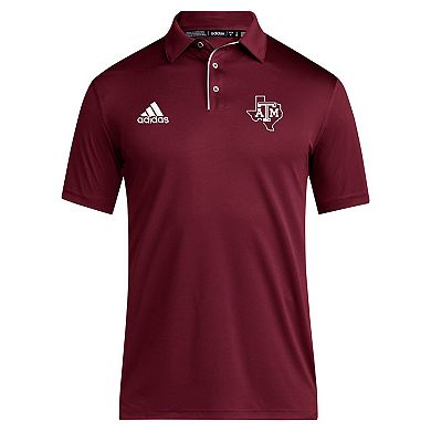 Men's adidas Maroon Texas A&M Aggies 2024 Coaches AEROREADY Polo