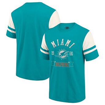Men's Darius Rucker Collection by Fanatics Aqua Miami Dolphins Football T-Shirt