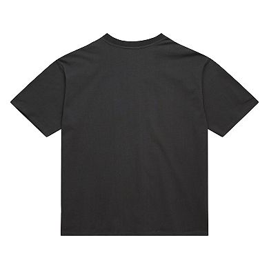 Women's Mitchell & Ness Gray Chicago Bulls Hardwood Classics Oversized Boyfriend T-Shirt