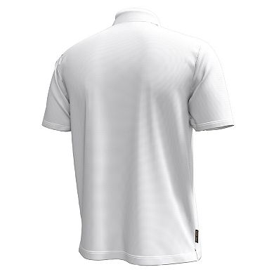 Men's Under Armour White Notre Dame Fighting Irish Playoff Chest Stripe Performance Polo