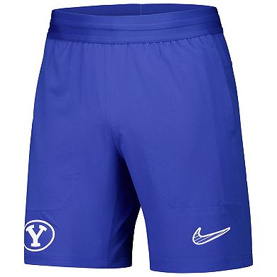 Men's Nike Royal BYU Cougars 2024/25 Sideline Performance Woven Shorts