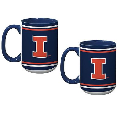 Illinois Fighting Illini Two-Pack Alumni Mug Set
