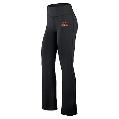 Women's Fanatics Black Minnesota Golden Gophers Training Camp Maxed Out Flare Leggings