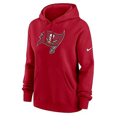 Women's Nike Red Tampa Bay Buccaneers Club Fleece Pullover Hoodie