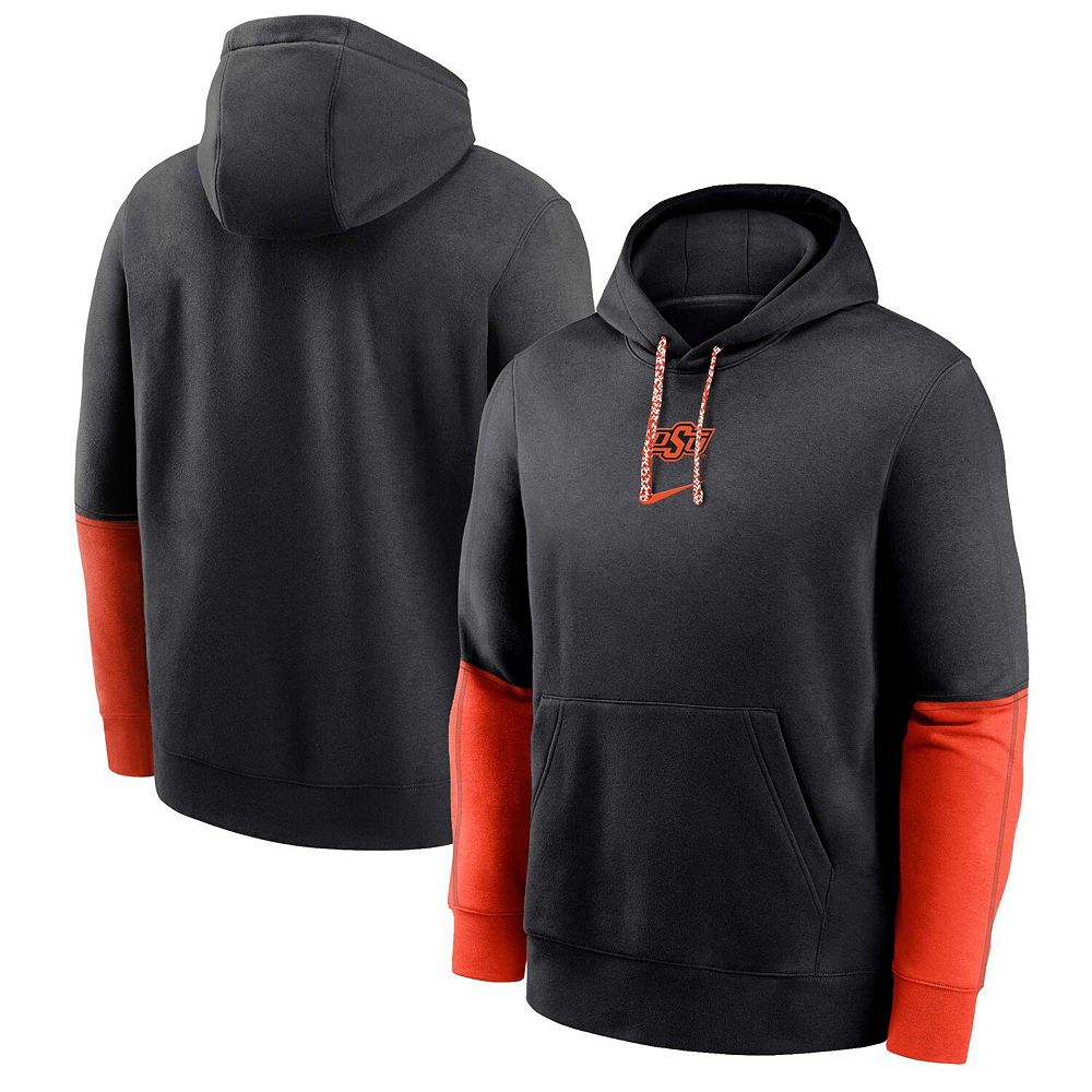 Men's Nike Black Oklahoma State Cowboys 2024 Sideline Club Fleece ...