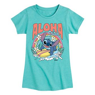 Disney's Lilo & Stitch Girls 7-16 Aloha Stitch Surf Graphic Tee