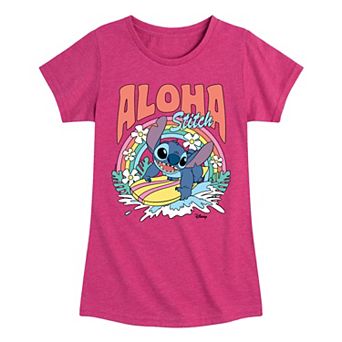Disney's Lilo & Stitch Girls 7-16 Aloha Stitch Surf Graphic Tee
