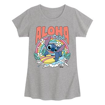 Disney's Lilo & Stitch Girls 7-16 Aloha Stitch Surf Graphic Tee