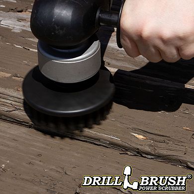 Industrial - Contractor - Scrub Brush - Threaded 5/16x24 - Ultra Stiff Bristles