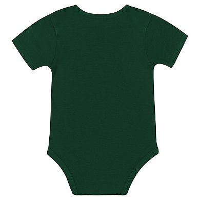 "Newborn & Infant Green Bay Packers Dynamic Duo Bodysuit, Bib & Knit Hat Set"