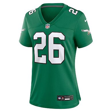 Women's Nike Saquon Barkley Kelly Green Philadelphia Eagles Alternate Game Jersey