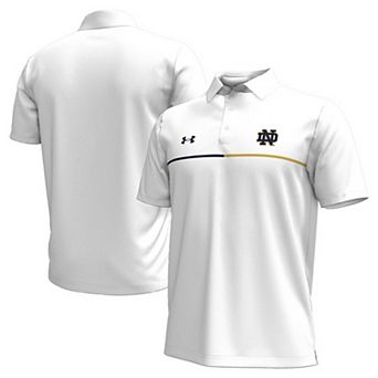 Men's Under Armour White Notre Dame Fighting Irish Pinnacle Performance Polo