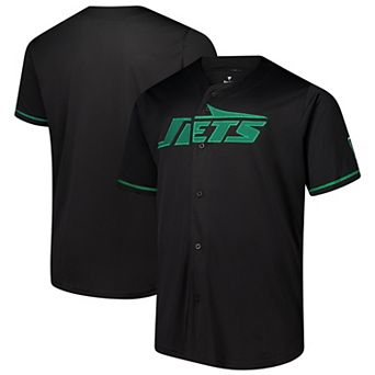 Men's Fanatics Black New York Jets Pop Full-Button Jersey