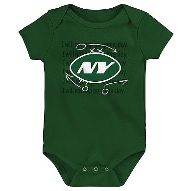 Newborn & Infant New York Jets Team Starter 3-Pack Bodysuit Set