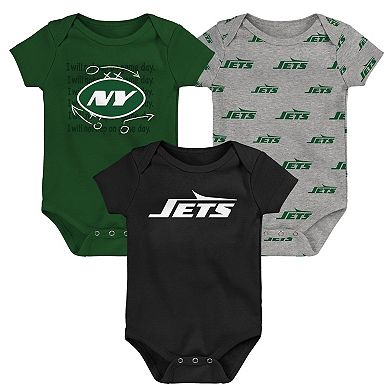 Newborn & Infant New York Jets Team Starter 3-Pack Bodysuit Set