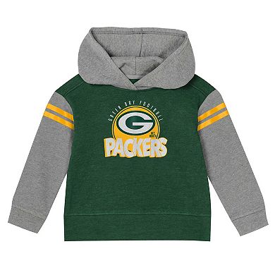 Toddler Green Bay Packers Club House Long Sleeve Hoodie Top and Leggings Two-Piece Set
