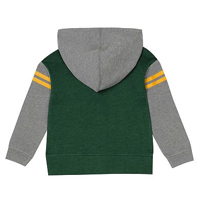 Toddler Green Bay Packers Club House Long Sleeve Hoodie Top and Leggings Two-Piece Set