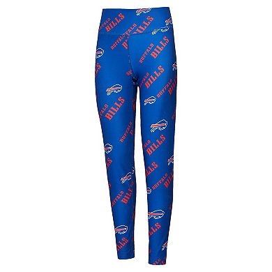 Women's Concepts Sport Royal Buffalo Bills Breakthrough Allover Print Knit Leggings
