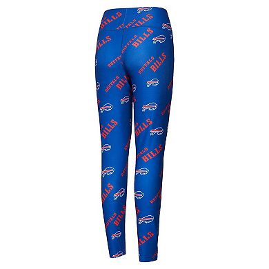 Women's Concepts Sport Royal Buffalo Bills Breakthrough Allover Print Knit Leggings
