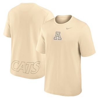 Men's Nike Cream Arizona Wildcats Primary Statement Two-Hit Performance T-Shirt