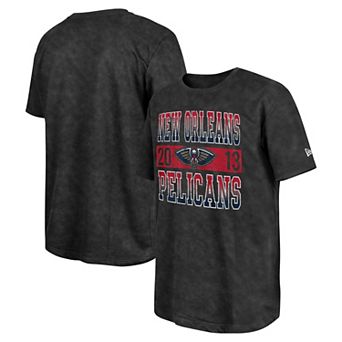 Men's New Era Black New Orleans Pelicans Enzyme Washed Oversized T-Shirt