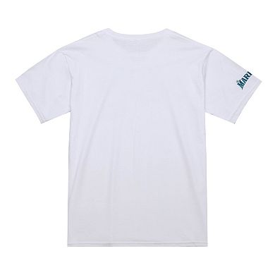 Men's Mitchell & Ness Ichiro Suzuki White Seattle Mariners Cooperstown Collection Player T-Shirt