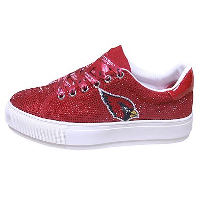 Women's Cuce Cardinal Arizona Cardinals Team Color Crystal Sneakers