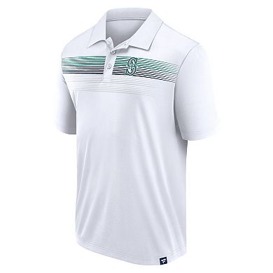 Men's Fanatics White Seattle Mariners Victory For Us Interlock Polo
