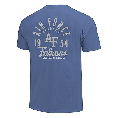 Men's Royal Air Force Falcons Comfort Colors Mascot Overlay T-Shirt