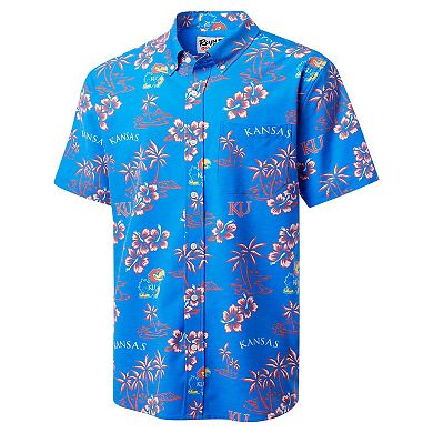 Men's Reyn Spooner Blue Kansas Jayhawks Classic Button-Up Shirt