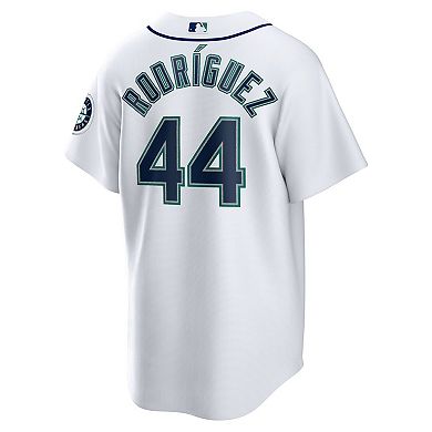 Men's Nike Julio Rodr _guez White Seattle Mariners Home Replica Jersey