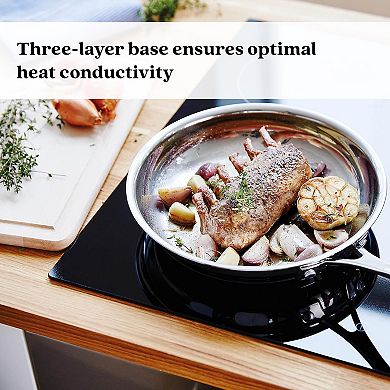 Alva Chef Stainless Steel Frying Pan Skillet Non-Toxic Cookware Stainless Steel Skillet 8"