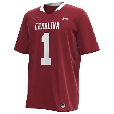 Men's Under Armour #1 Garnet South Carolina Gamecocks Throwback Replica Jersey