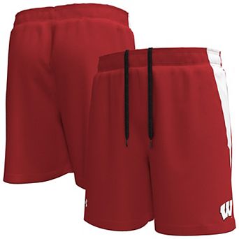 Men's Under Armour Red Wisconsin Badgers Tech Vent Performance Short