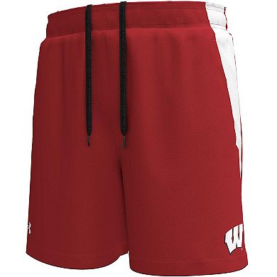 Men's Under Armour Red Wisconsin Badgers Tech Vent Performance Short