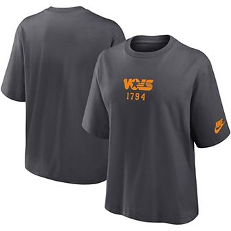 Women's Nike Gray Tennessee Volunteers Boxy Legacy Established T-Shirt