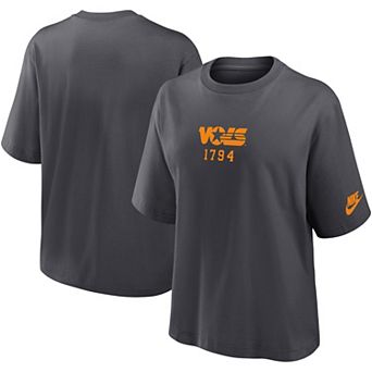 Women's Nike Gray Tennessee Volunteers Boxy Legacy Established T-Shirt