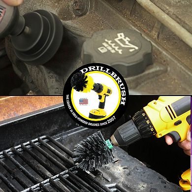 2 Piece Ultra Stiff Rotary - Cleaning Grills, Furnaces, Baked-on Food, And Industrial Applications