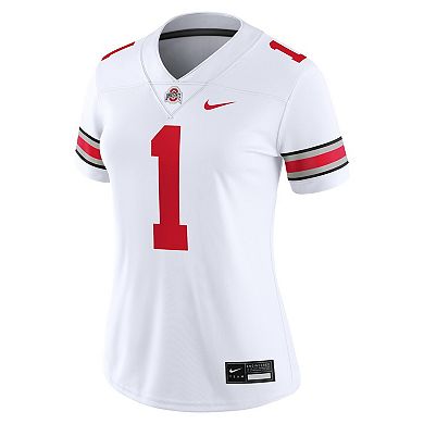 Women's Nike #1 White Ohio State Buckeyes Game Jersey