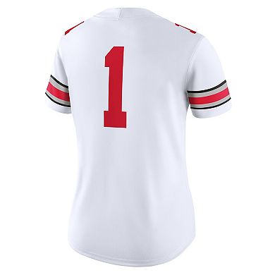 Women's Nike #1 White Ohio State Buckeyes Game Jersey