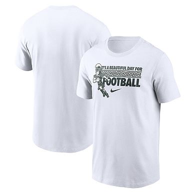 Men's Nike White Michigan State Spartans Fan T-Shirt