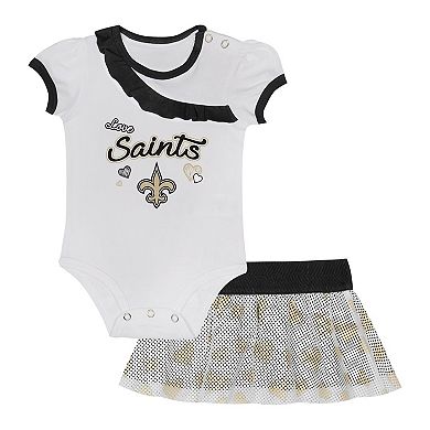 Infant New Orleans Saints Love My Team Bodysuit & Skirt Set