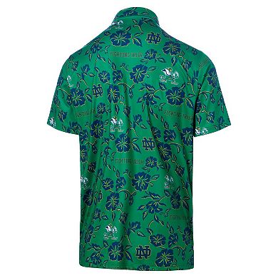 Men's Reyn Spooner Green Notre Dame Fighting Irish Performance Polo