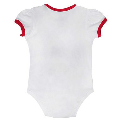 Girls Newborn & Infant Georgia Bulldogs Two-Piece Love My Team Bodysuit & Skirt Set