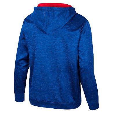 Men's Colosseum Royal Kansas Jayhawks Cypher Half-Zip Hoodie