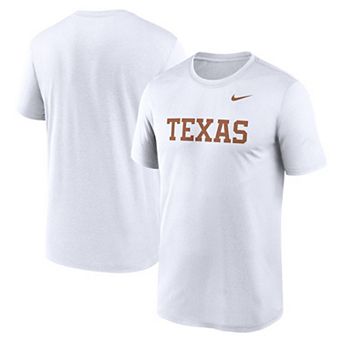 Men's Nike White Texas Longhorns Primetime Legend Wordmark T-Shirt