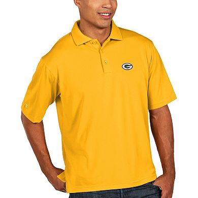 Antigua Green Bay Packers Pique Xtra-Lite Polo - Gold