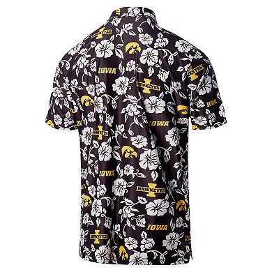 Men's Reyn Spooner Black Iowa Hawkeyes Performance Polo