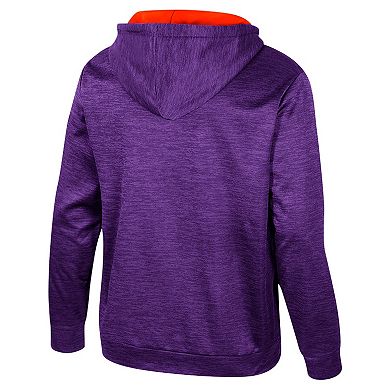 Men's Colosseum Purple Clemson Tigers Cypher Half-Zip Hoodie