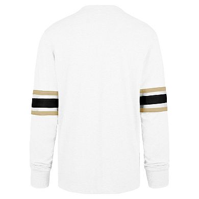Men's '47 White New Orleans Saints Gridiron Premier Brex Long Sleeve T-Shirt